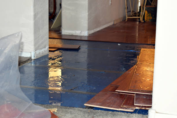 Professional Sewage Cleanup technician working in Grove, OK
